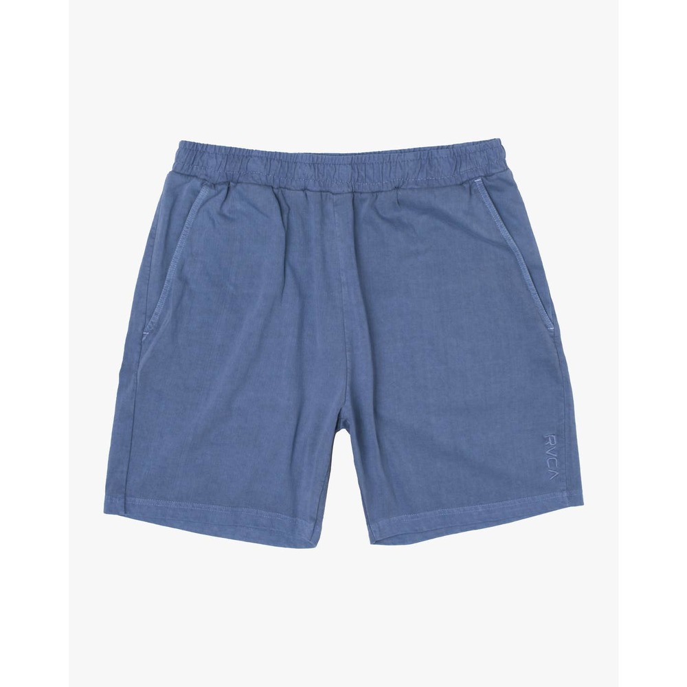 RVCA PTC Elastic Walk Shorts 18" Mens Small 100% Cotton AVYWS00163 Comfy Blue